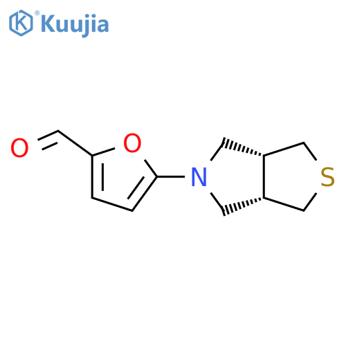 5-[(3aR,6aS)-hexahydro-1H-thieno[3,4-c]pyrrol-5-yl]furan-2-carbaldehyde structure