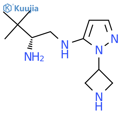 (2R)-N1-1-(azetidin-3-yl)-1H-pyrazol-5-yl-3,3-dimethylbutane-1,2-diamine structure