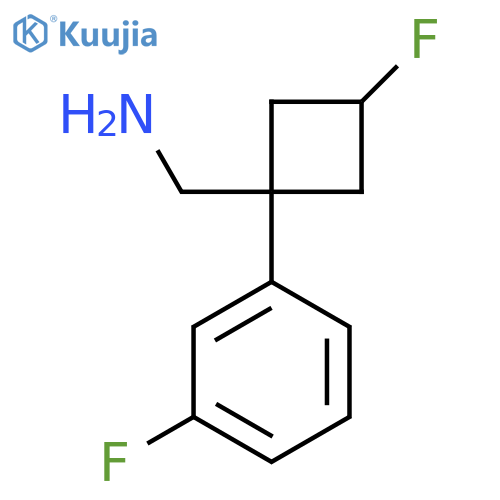(1r,3r)-3-fluoro-1-(3-fluorophenyl)cyclobutylmethanamine structure
