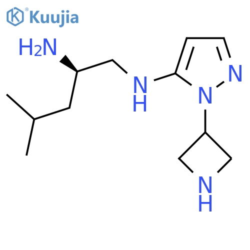 (2R)-N1-1-(azetidin-3-yl)-1H-pyrazol-5-yl-4-methylpentane-1,2-diamine structure