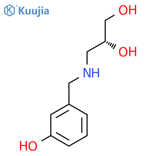 (2R)-3-{(3-hydroxyphenyl)methylamino}propane-1,2-diol structure