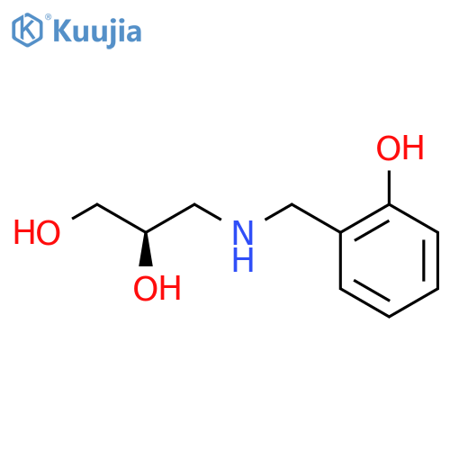 (2R)-3-{(2-hydroxyphenyl)methylamino}propane-1,2-diol structure