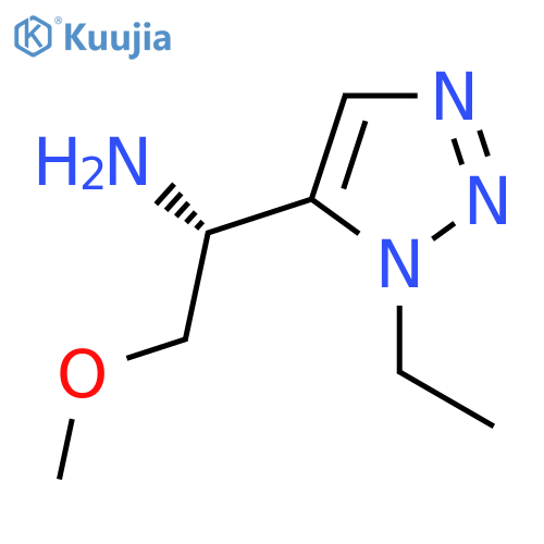 (1R)-1-(1-ethyl-1H-1,2,3-triazol-5-yl)-2-methoxyethan-1-amine structure