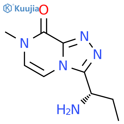 1,2,4-Triazolo[4,3-a]pyrazin-8(7H)-one, 3-[(1S)-1-aminopropyl]-7-methyl- structure