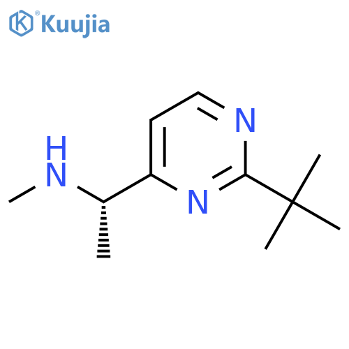 [(1S)-1-(2-tert-butylpyrimidin-4-yl)ethyl](methyl)amine structure