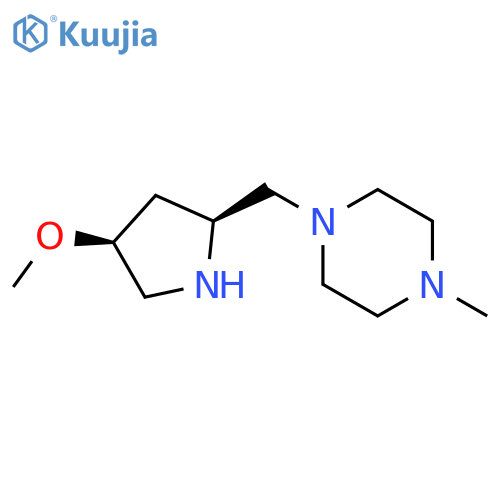 1-{[(2S,4S)-4-methoxypyrrolidin-2-yl]methyl}-4-methylpiperazine structure