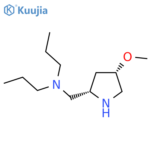 {[(2S,4S)-4-methoxypyrrolidin-2-yl]methyl}dipropylamine structure