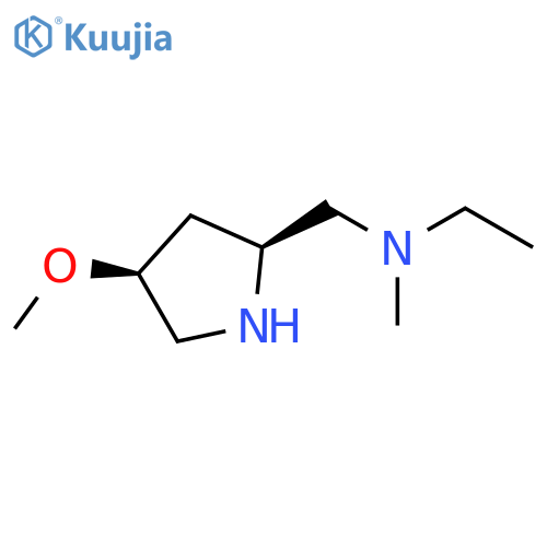 ethyl({[(2S,4S)-4-methoxypyrrolidin-2-yl]methyl})methylamine structure