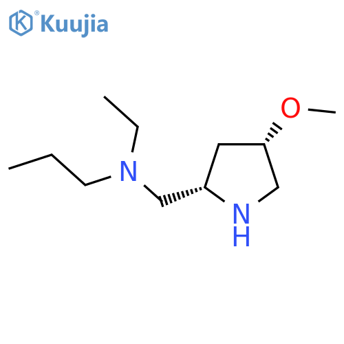 ethyl({[(2S,4S)-4-methoxypyrrolidin-2-yl]methyl})propylamine structure