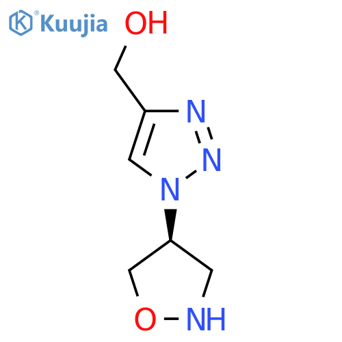 1H-1,2,3-Triazole-4-methanol, 1-(4S)-4-isoxazolidinyl- structure