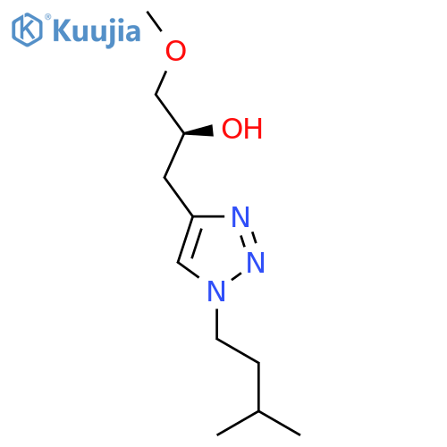 1H-1,2,3-Triazole-4-ethanol, α-(methoxymethyl)-1-(3-methylbutyl)-, (αS)- structure