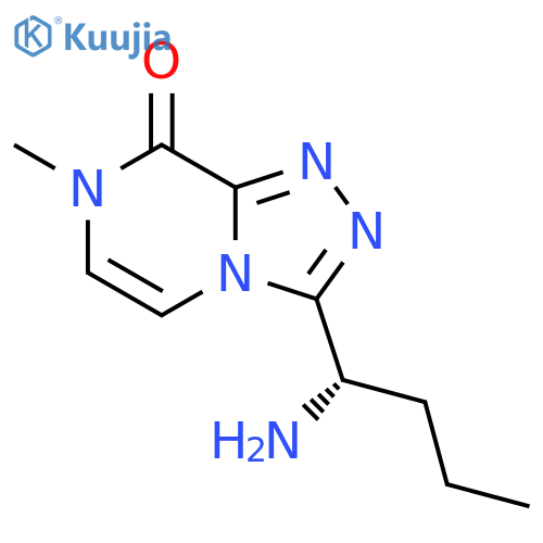 1,2,4-Triazolo[4,3-a]pyrazin-8(7H)-one, 3-[(1S)-1-aminobutyl]-7-methyl- structure