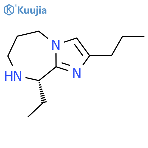 (9S)-9-ethyl-2-propyl-5H,6H,7H,8H,9H-imidazo[1,2-a][1,4]diazepine structure