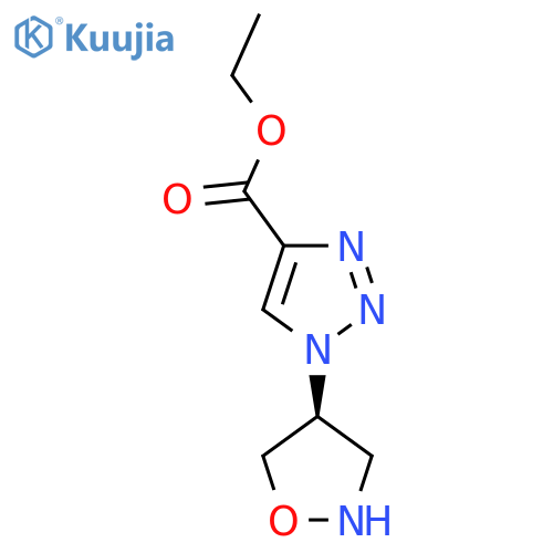 1H-1,2,3-Triazole-4-carboxylic acid, 1-(4S)-4-isoxazolidinyl-, ethyl ester structure