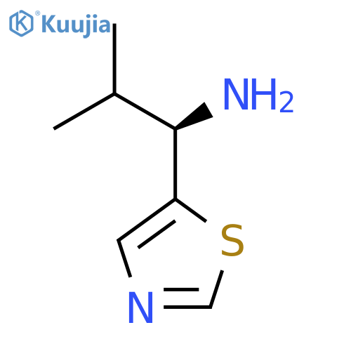 (1R)-2-methyl-1-(1,3-thiazol-5-yl)propan-1-amine structure