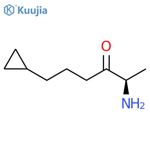 3-Hexanone, 2-amino-6-cyclopropyl-, (2R)- structure