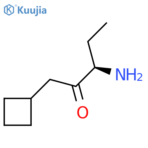 (3R)-3-amino-1-cyclobutylpentan-2-one structure