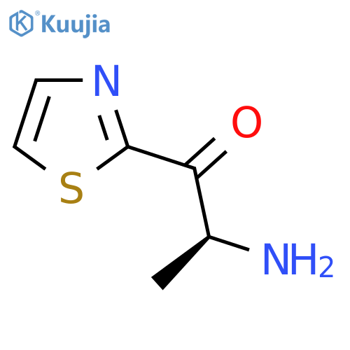 (2S)-2-amino-1-(1,3-thiazol-2-yl)propan-1-one structure