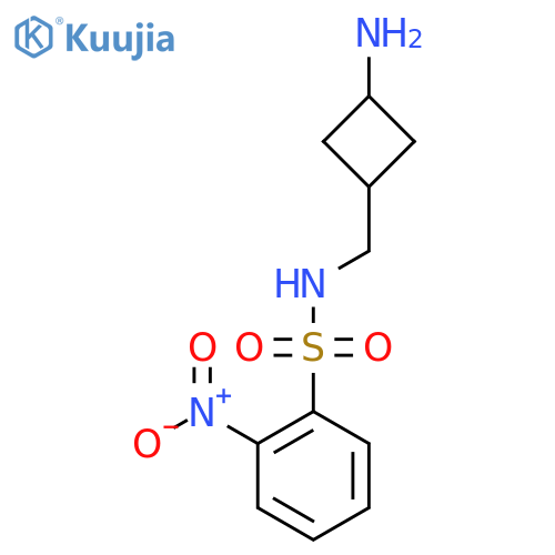 2-nitro-N-{(1r,3r)-3-aminocyclobutylmethyl}benzene-1-sulfonamide structure