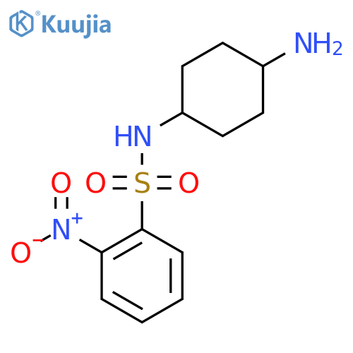 2-nitro-N-(1s,4s)-4-aminocyclohexylbenzene-1-sulfonamide structure
