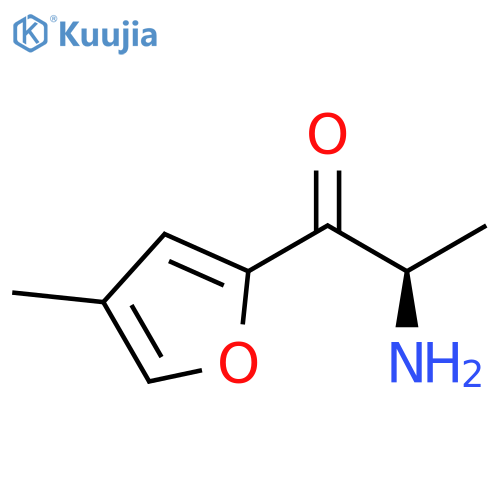 1-Propanone, 2-amino-1-(4-methyl-2-furanyl)-, (2R)- structure