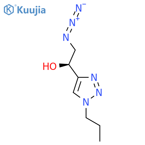 (1S)-2-azido-1-(1-propyl-1H-1,2,3-triazol-4-yl)ethan-1-ol structure