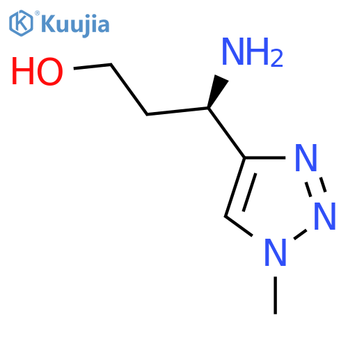 (3R)-3-amino-3-(1-methyl-1H-1,2,3-triazol-4-yl)propan-1-ol structure