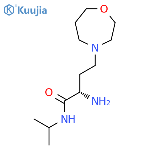 (2S)-2-amino-4-(1,4-oxazepan-4-yl)-N-(propan-2-yl)butanamide structure