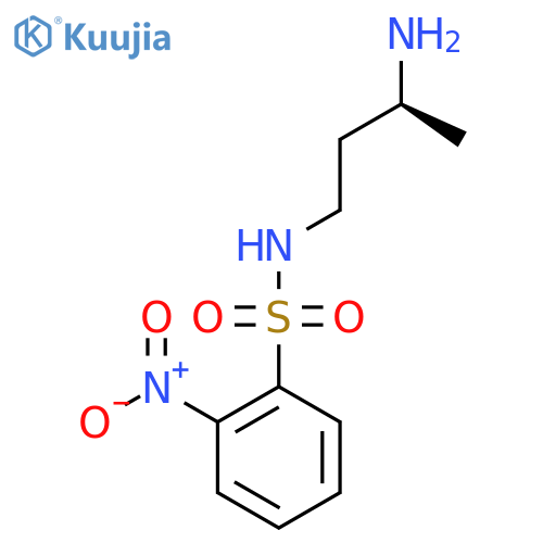 N-(3S)-3-aminobutyl-2-nitrobenzene-1-sulfonamide structure