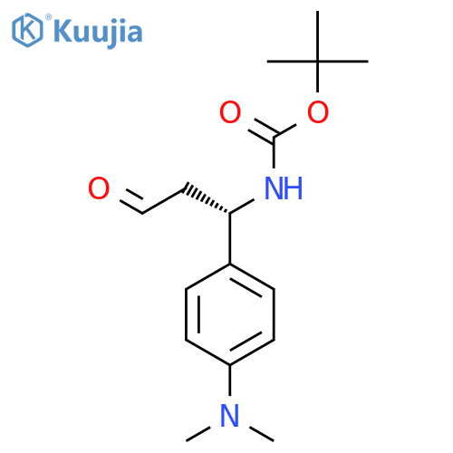 tert-butyl N-(1S)-1-4-(dimethylamino)phenyl-3-oxopropylcarbamate structure