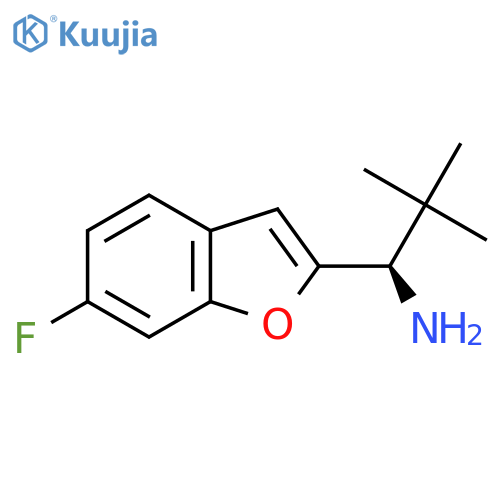 (1R)-1-(6-fluoro-1-benzofuran-2-yl)-2,2-dimethylpropan-1-amine structure
