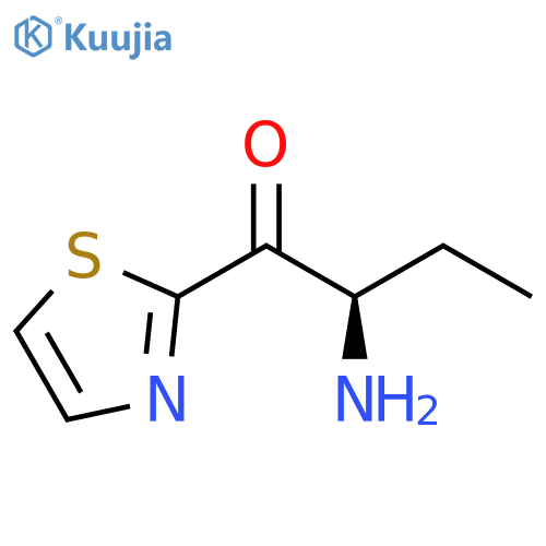 1-Butanone, 2-amino-1-(2-thiazolyl)-, (2R)- structure
