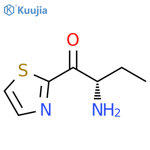 1-Butanone, 2-amino-1-(2-thiazolyl)-, (2S)- structure
