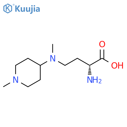 Butanoic acid, 2-amino-4-[methyl(1-methyl-4-piperidinyl)amino]-, (2R)- structure