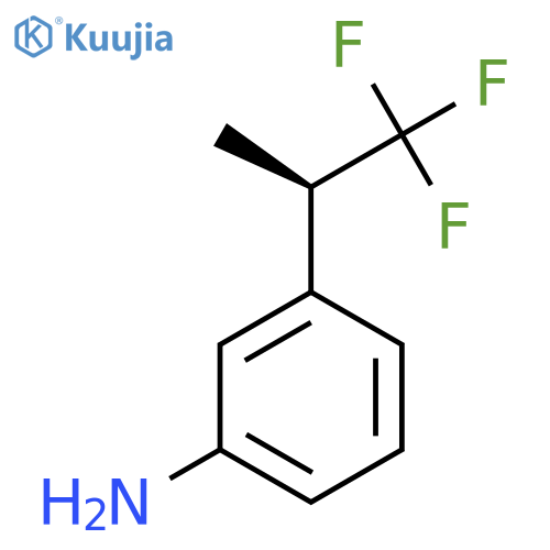 3-[(2R)-1,1,1-trifluoropropan-2-yl]aniline structure