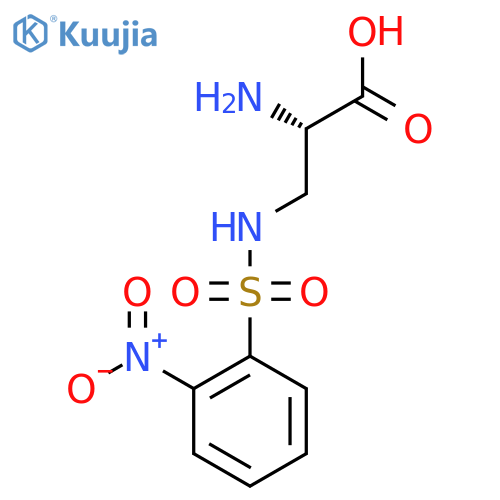 (2S)-2-amino-3-(2-nitrobenzenesulfonamido)propanoic acid structure