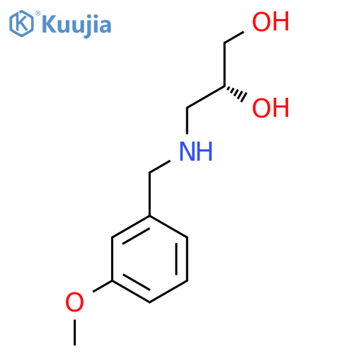 (2R)-3-{(3-methoxyphenyl)methylamino}propane-1,2-diol structure