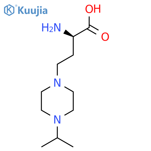 1-Piperazinebutanoic acid, α-amino-4-(1-methylethyl)-, (αR)- structure