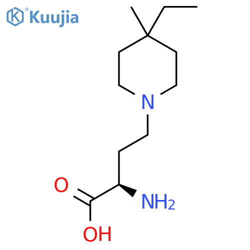 1-Piperidinebutanoic acid, α-amino-4-ethyl-4-methyl-, (αR)- structure