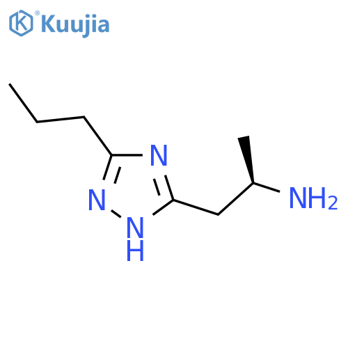 1H-1,2,4-Triazole-5-ethanamine, α-methyl-3-propyl-, (αR)- structure