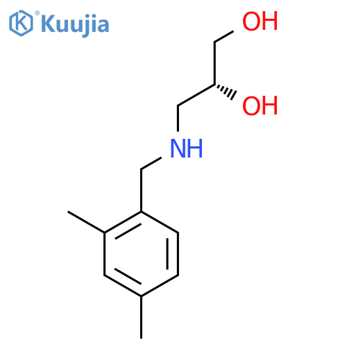 (2R)-3-{(2,4-dimethylphenyl)methylamino}propane-1,2-diol structure
