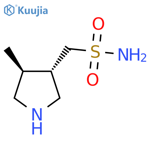 [(3S,4S)-4-methylpyrrolidin-3-yl]methanesulfonamide structure