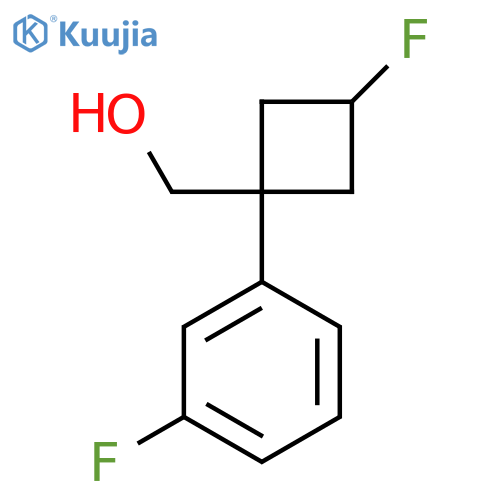 (1r,3r)-3-fluoro-1-(3-fluorophenyl)cyclobutylmethanol structure