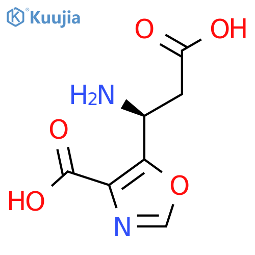 5-Oxazolepropanoic acid, β-amino-4-carboxy-, (βS)- structure