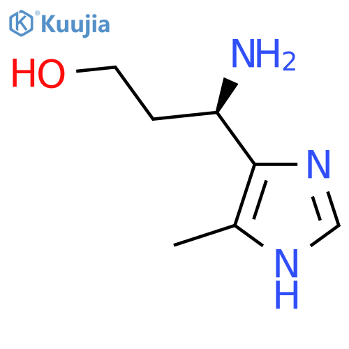 (3R)-3-amino-3-(4-methyl-1H-imidazol-5-yl)propan-1-ol structure