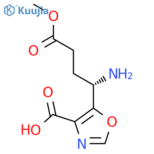 5-Oxazolebutanoic acid, γ-amino-4-carboxy-, 5-methyl ester, (γS)- structure