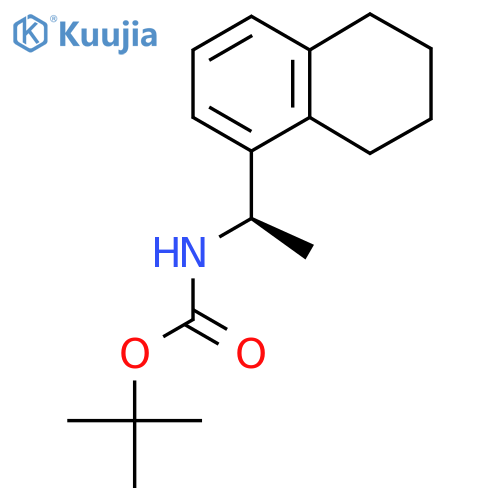 tert-butyl N-(1R)-1-(5,6,7,8-tetrahydronaphthalen-1-yl)ethylcarbamate structure