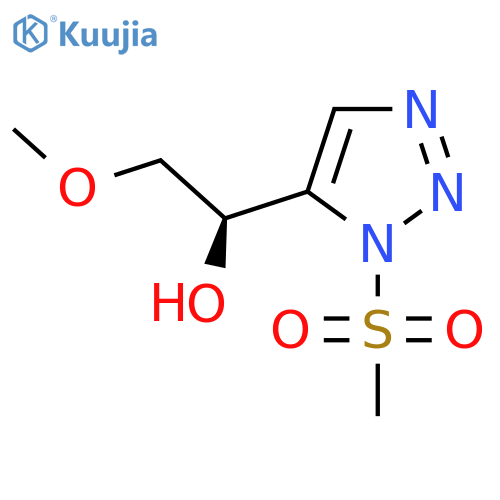 (1R)-1-(1-methanesulfonyl-1H-1,2,3-triazol-5-yl)-2-methoxyethan-1-ol structure