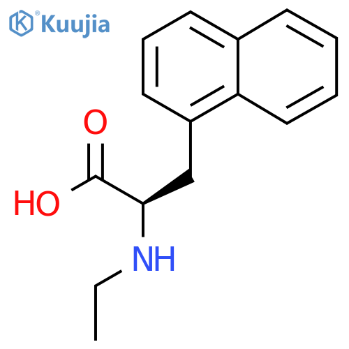 (2R)-2-(ethylamino)-3-(naphthalen-1-yl)propanoic acid structure