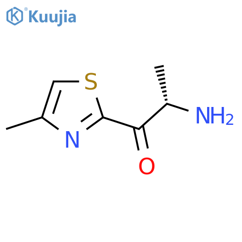 (2S)-2-amino-1-(4-methyl-1,3-thiazol-2-yl)propan-1-one structure